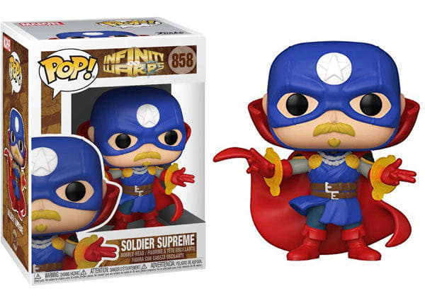 Funko Pop! Soldier Supreme Infinity Warps 858 Vinyl Figure in PopShield Protector