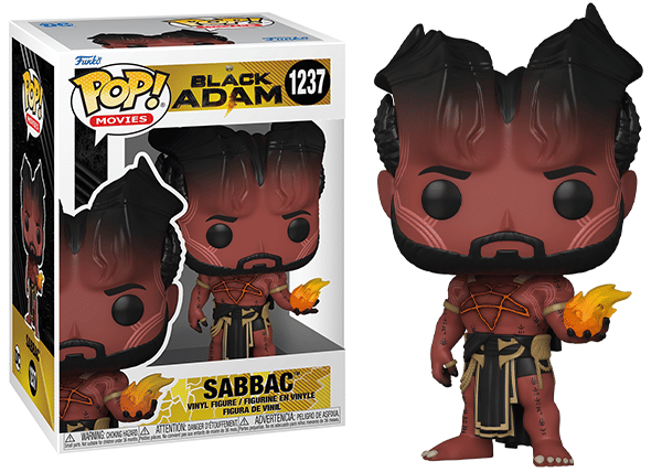 Funko Pop! Sabbac Black Adam 1237 Vinyl Figure in PopShield Protector