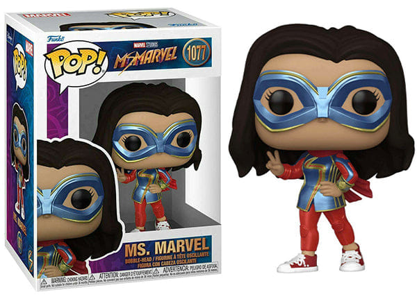 Funko Pop! Ms. Marvel 1077 Vinyl Figure in PopShield Protector