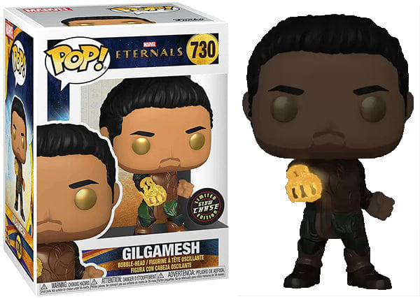 Funko Pop! Gilgamesh Glow in the Dark, Eternals 730 **Chase** Vinyl Figure in PopShield Protector