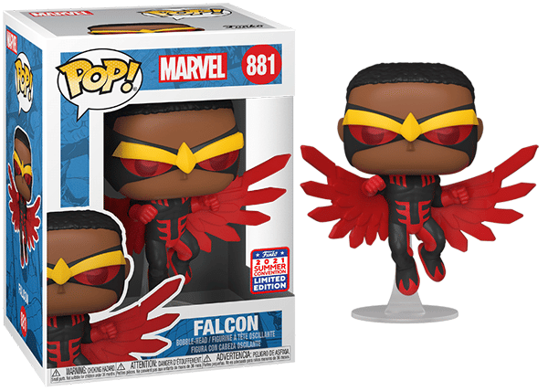 Funko Pop! Falcon Red Suit 881 - 2021 Summer Convention Exclusive Vinyl Figure in PopShield Protector