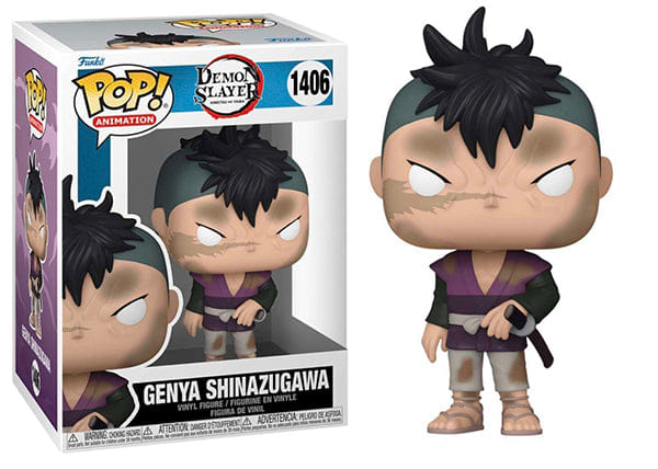 Funko Pop! Genya Shinazugawa Demon Slayer 1406 Vinyl Figure in PopShield Protector