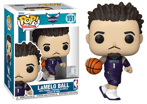 Funko Pop! LaMelo Ball Charlotte Hornets, NBA 151 Vinyl Figure in PopShield Protector