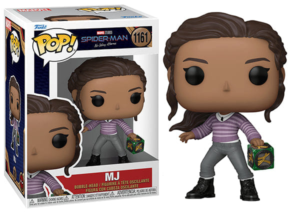 Funko Pop! MJ w/ Box, Spider - Man No Way Home 1161 Vinyl Figure in PopShield Protector