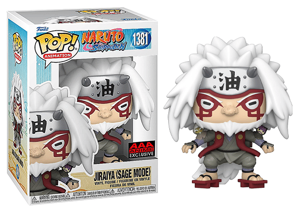 Funko Pop! Jiraiya Sage Mode, Naruto 1381 - AAA Anime Exclusive Vinyl Figure in PopShield Protector