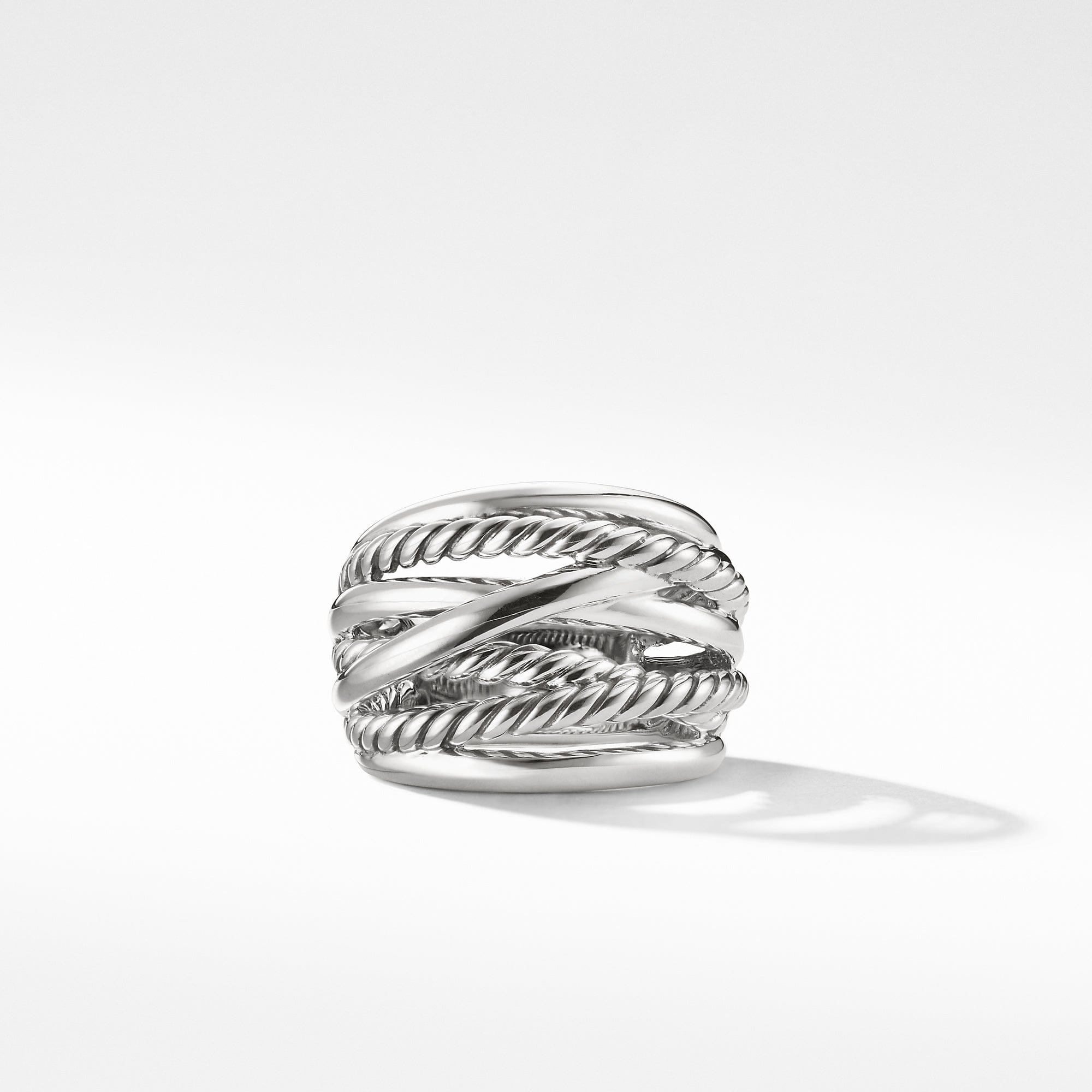 David Yurman Crossover Wide Ring, Size 6
