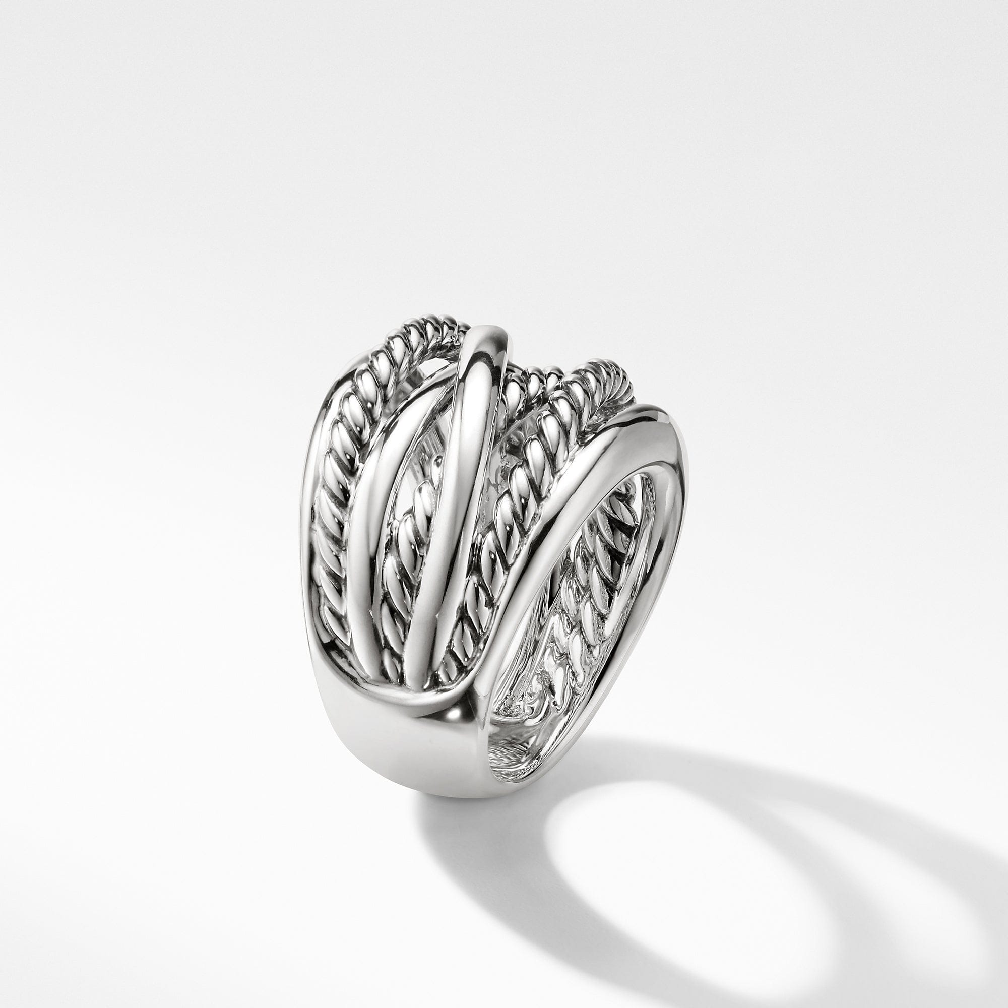 David Yurman Crossover Wide Ring, Size 6