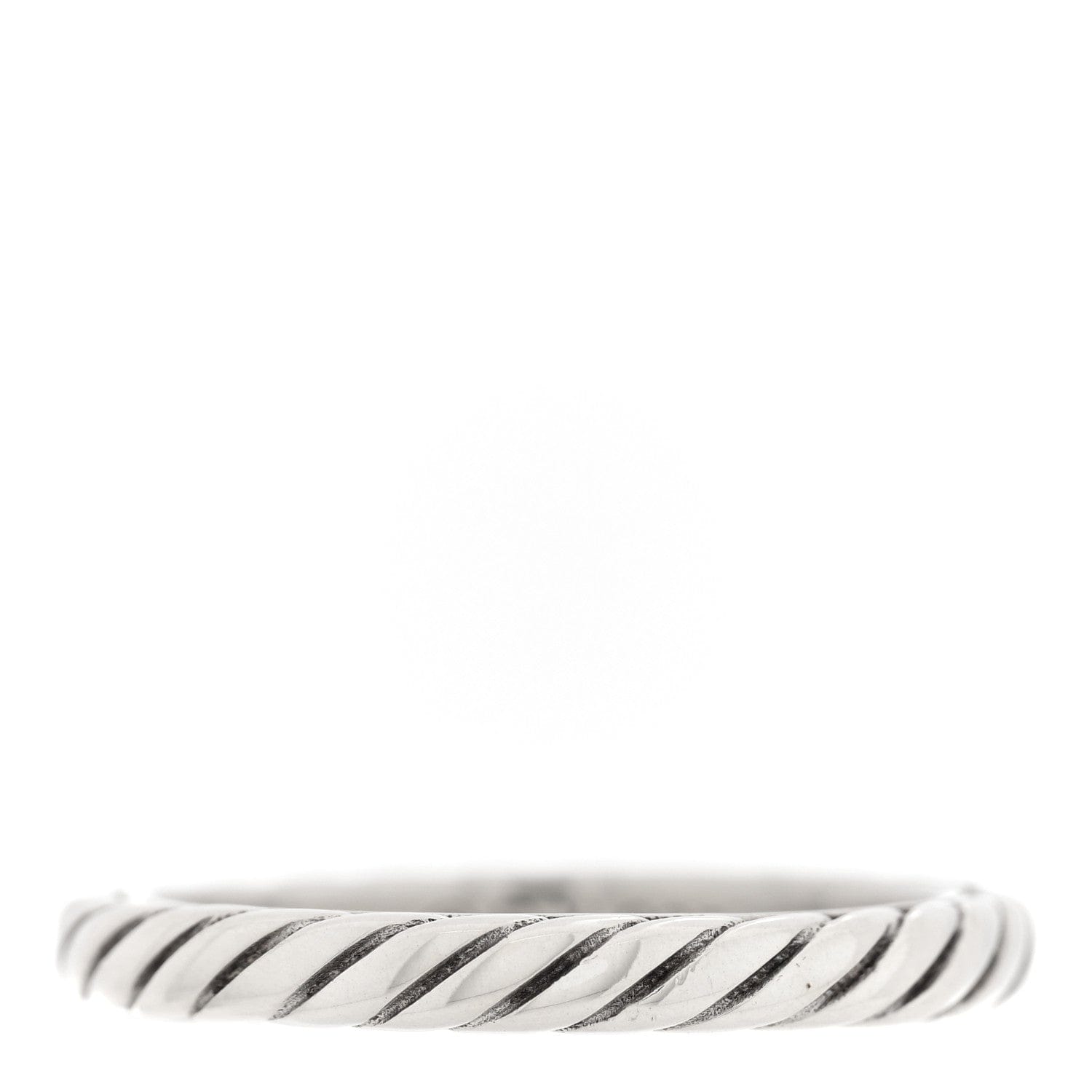 David Yurman Sterling Silver Cable Classics Band Ring 52 6