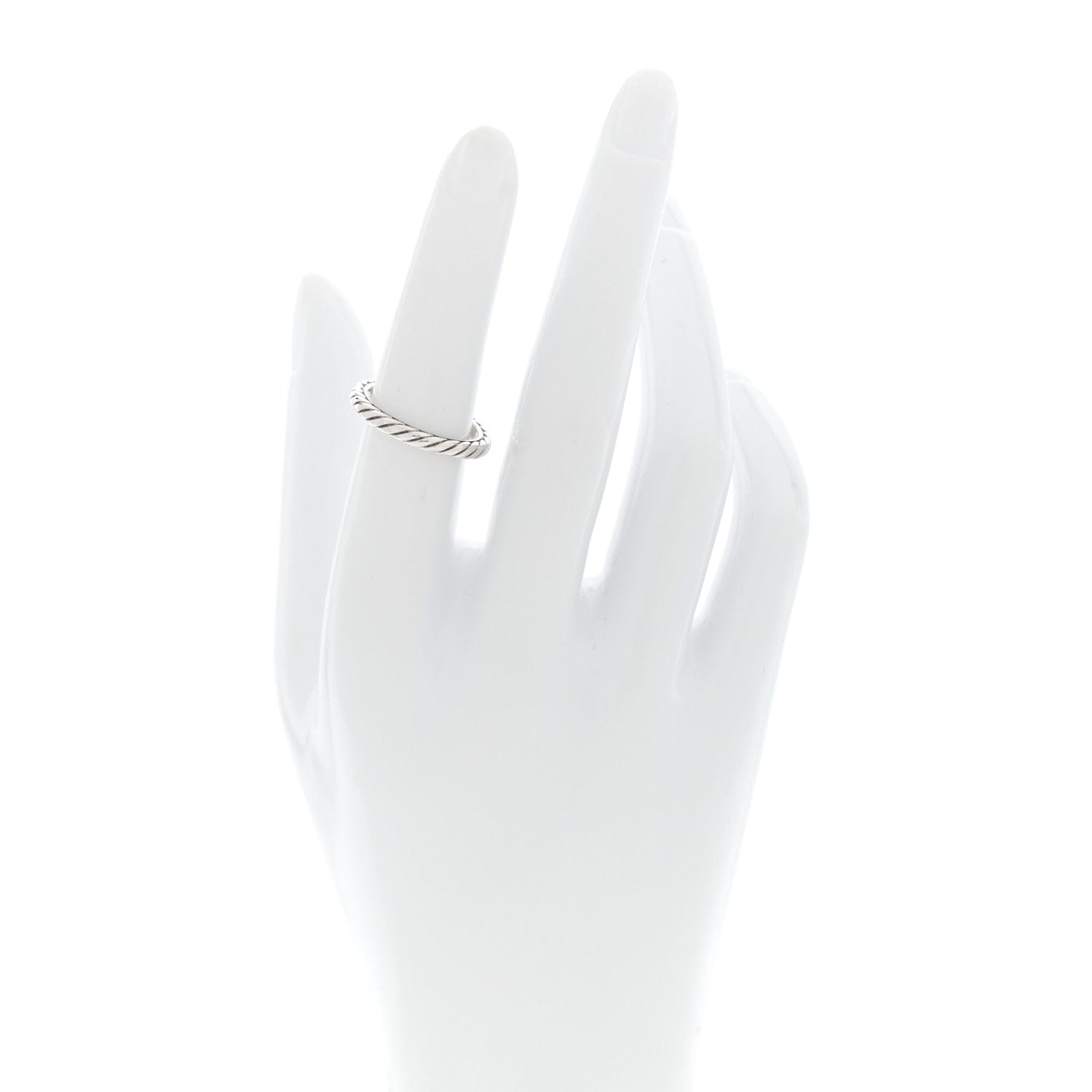 David Yurman Sterling Silver Cable Classics Band Ring 52 6