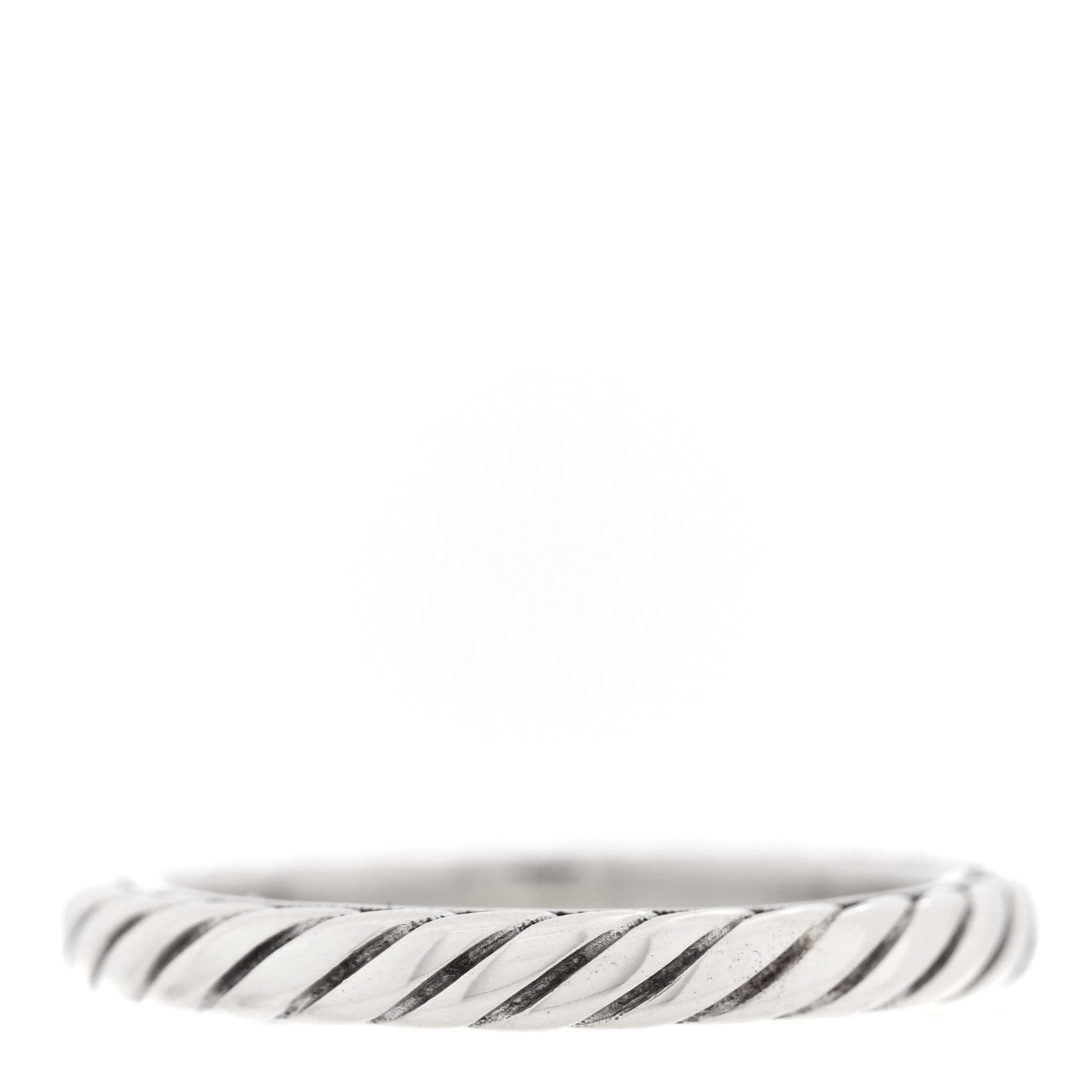 David Yurman Sterling Silver Cable Classics Band Ring 52 6