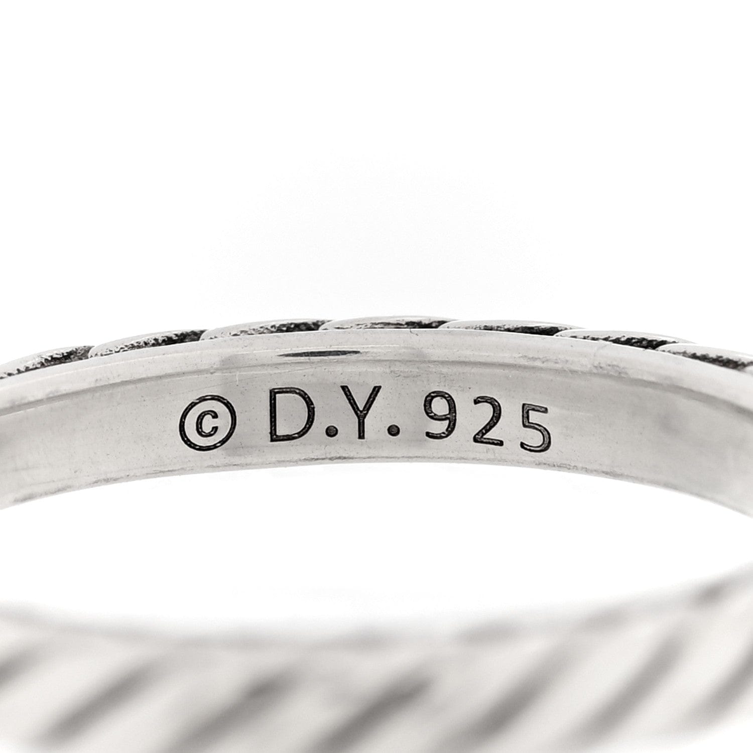 David Yurman Sterling Silver Cable Classics Band Ring 52 6