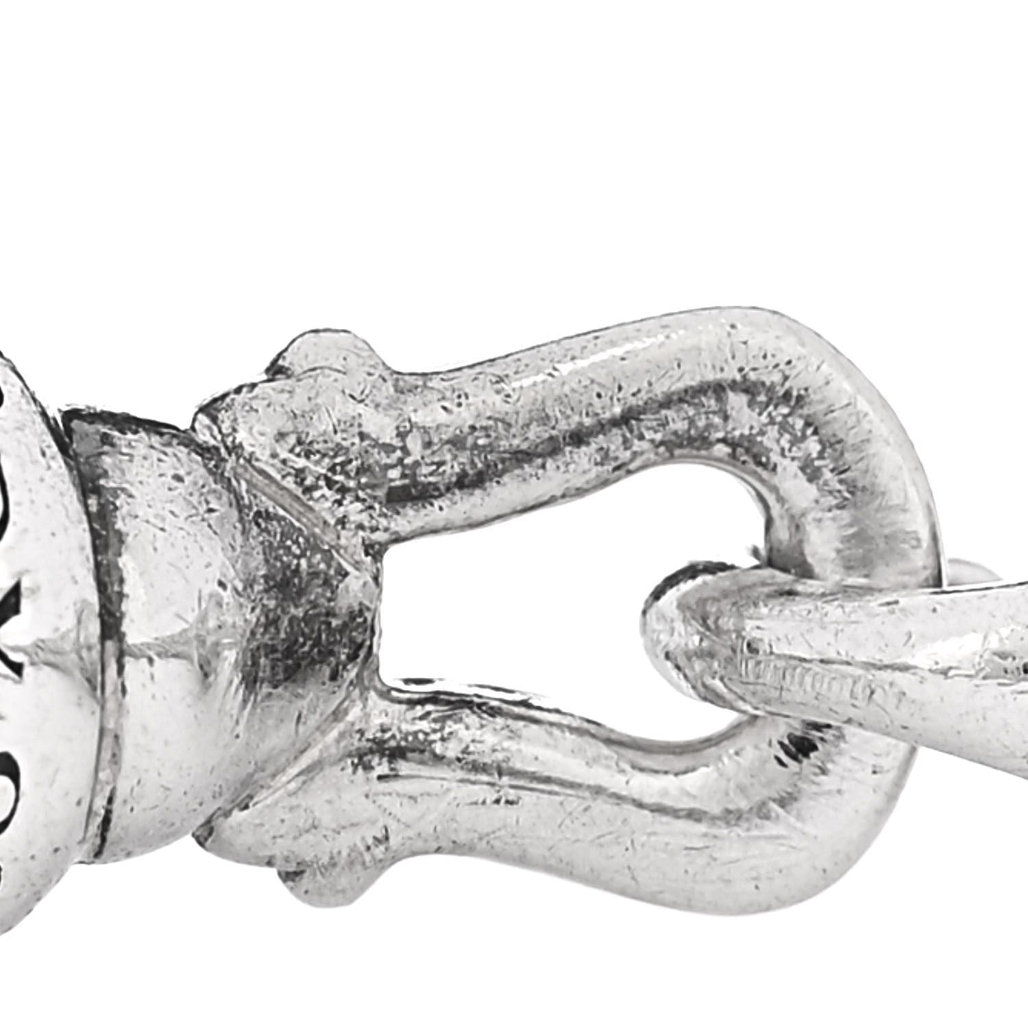 David Yurman Sterling Silver Diamond 5 mm Cable Buckle Bracelet