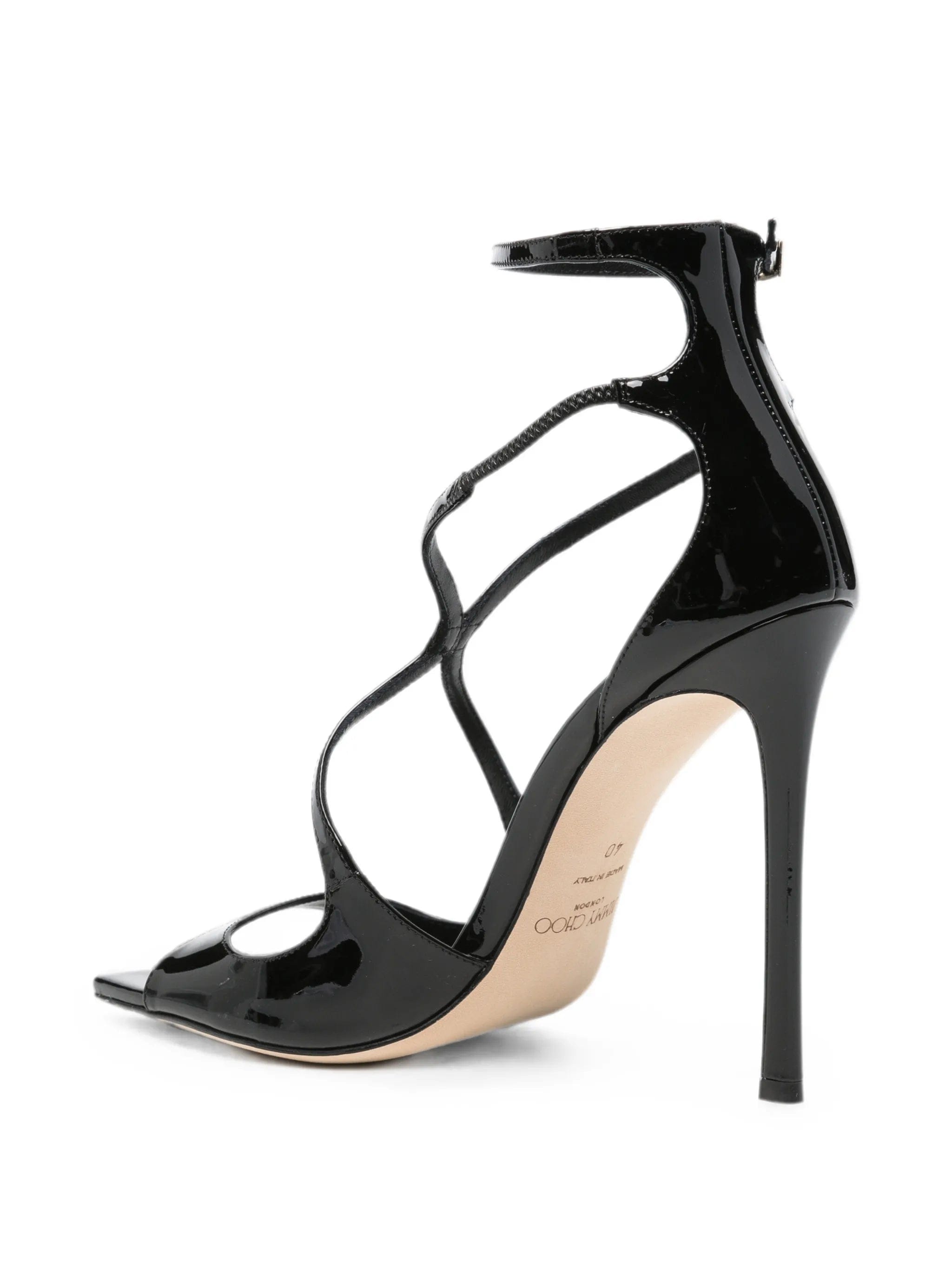 Jimmy Choo Azia patent - leather heeled sandals