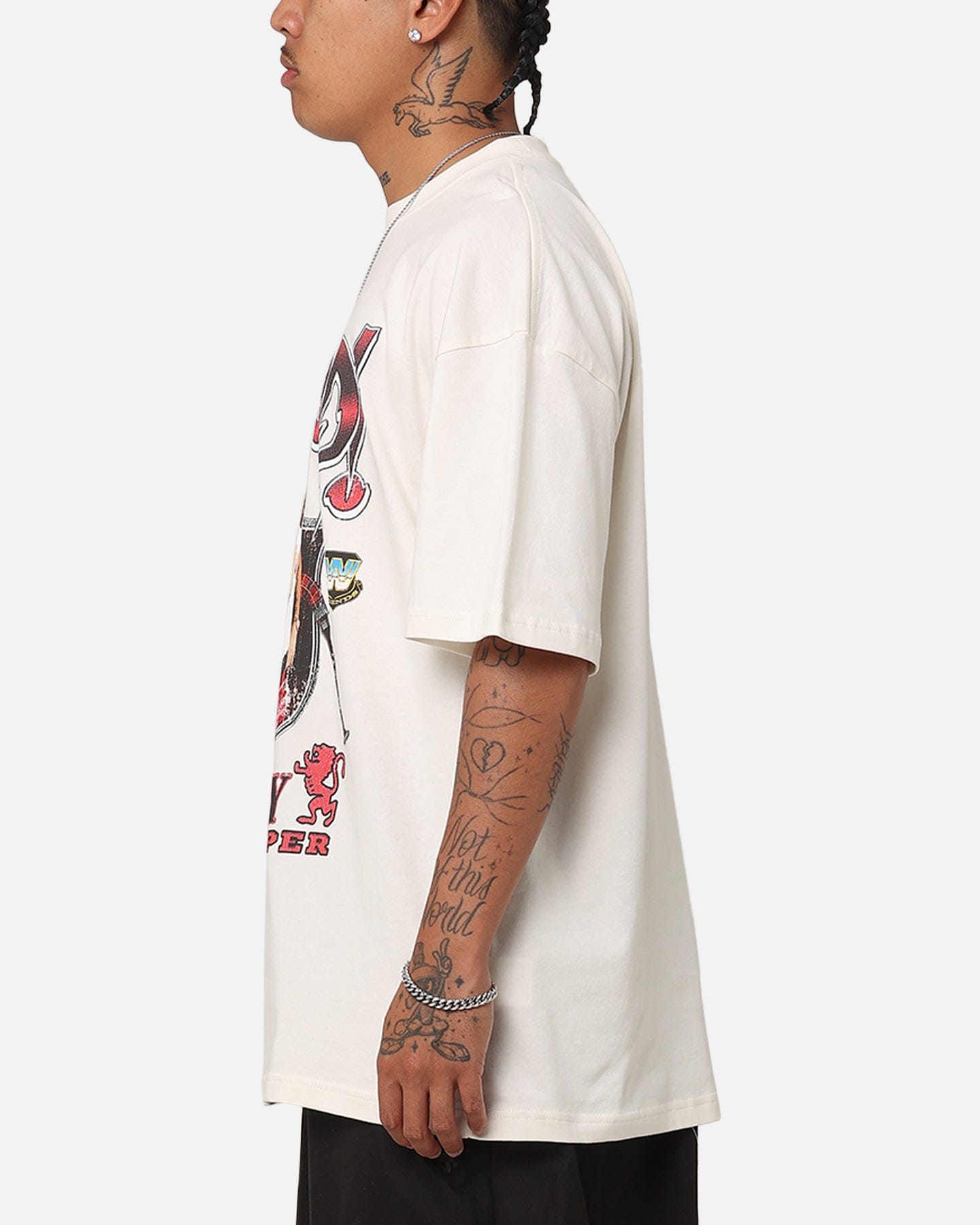 Off-White Culture Kings x WWE Roddy Rowdy Piper Vintage T - Shirt Off White