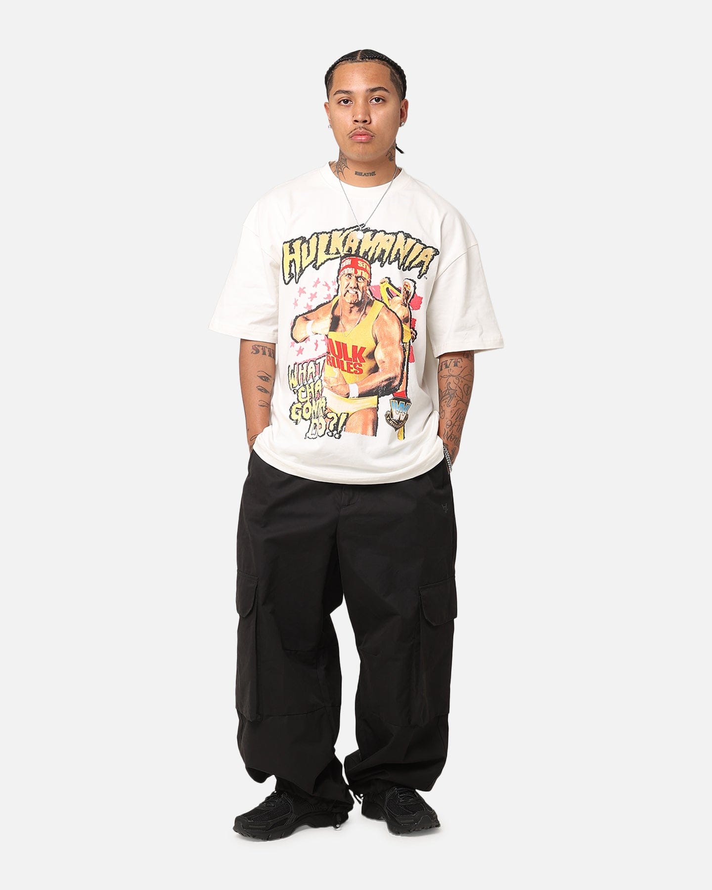 Off-White Culture Kings x WWE Hulk Hogan Hulkamania Vintage T - Shirt Off White