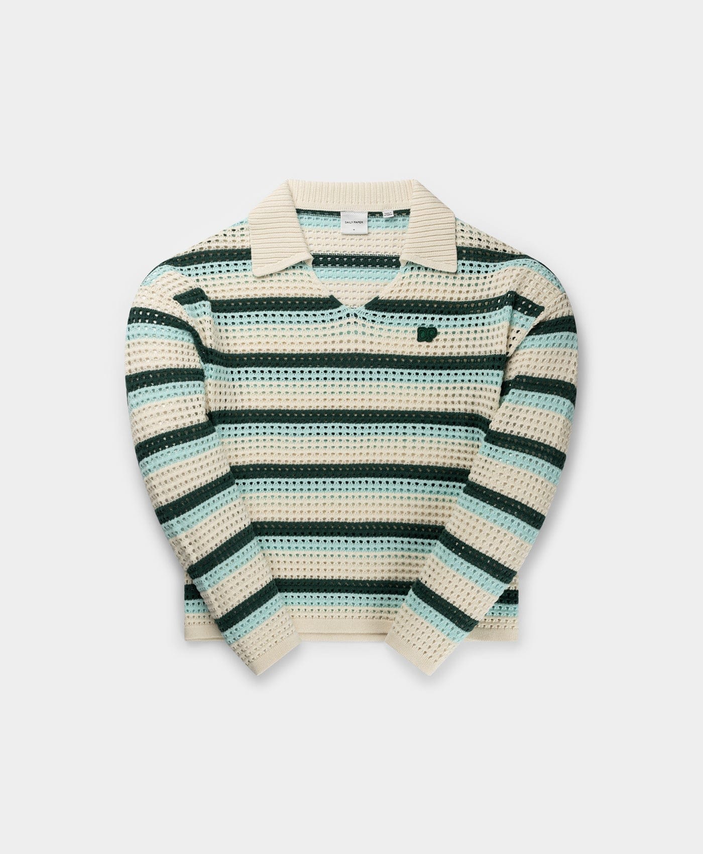 Off White Crochet V - Neck Sweater