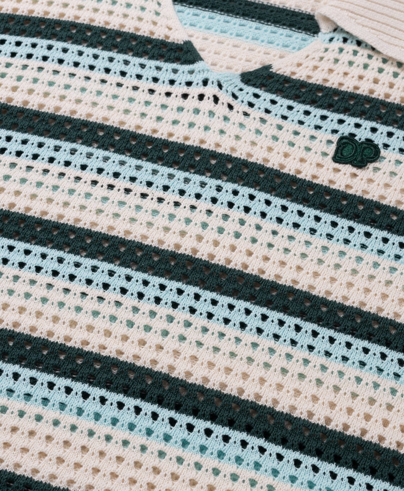Off White Crochet V - Neck Sweater