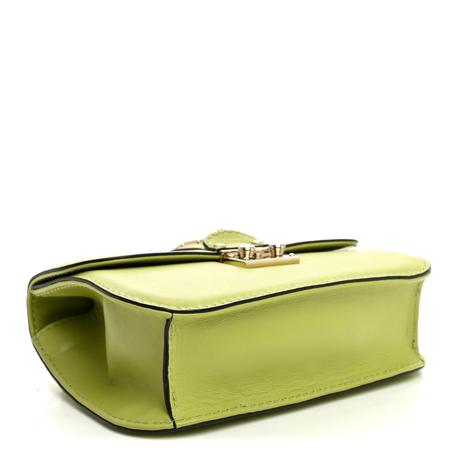 Valentino Garavani Vitello Small Glam Lock Rockstud Flap Apple