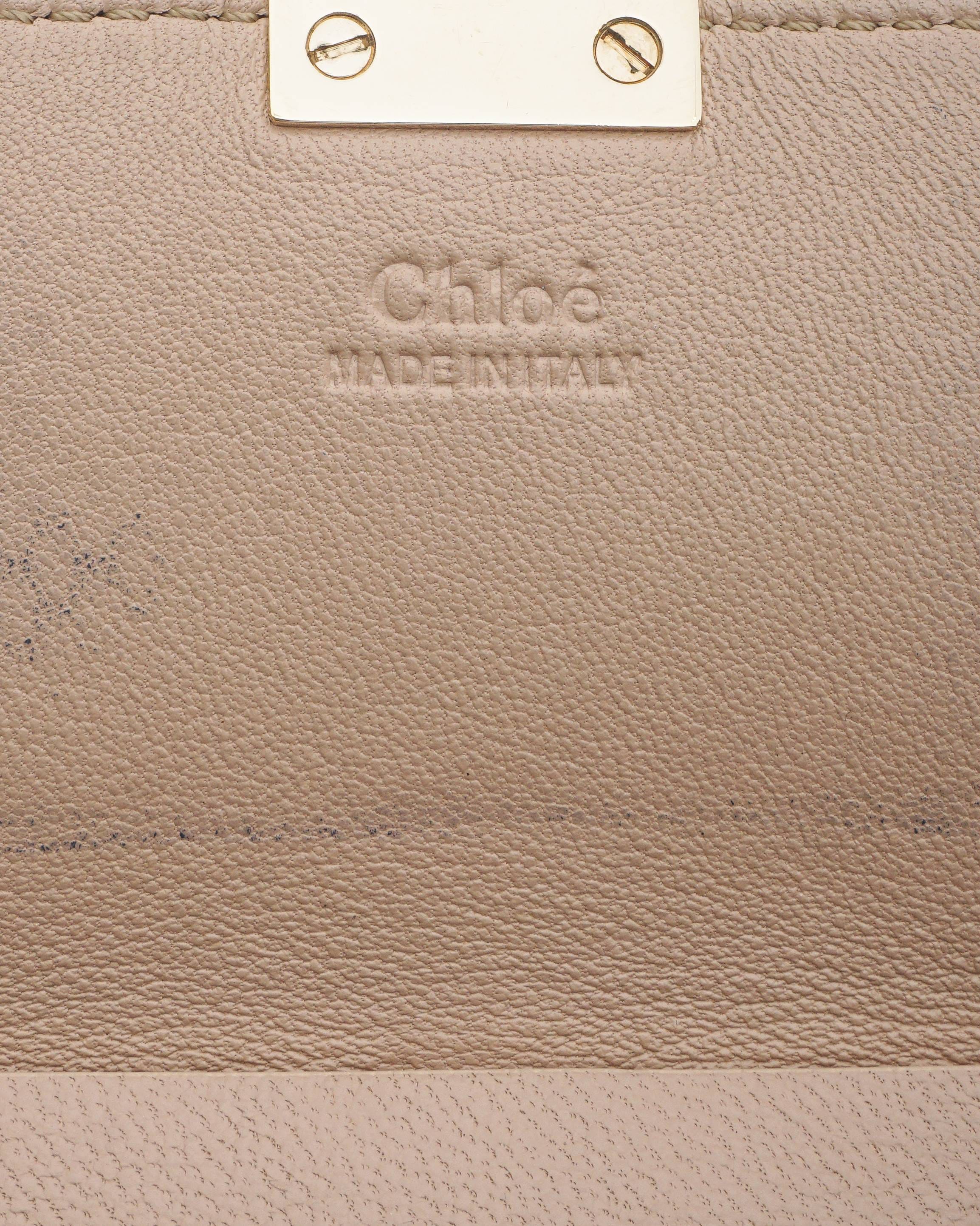 Chloé Navy Blue Python Skin Medium Drew Shoulder Bag