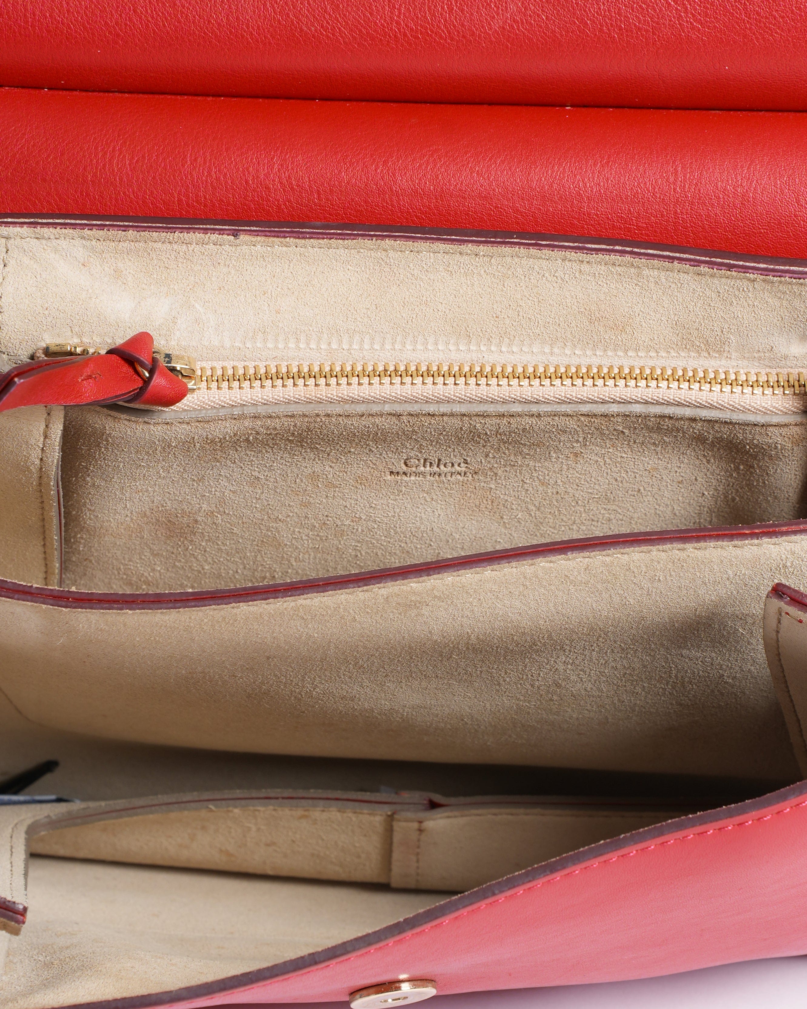 Chloe Medium Faye Bag In Red