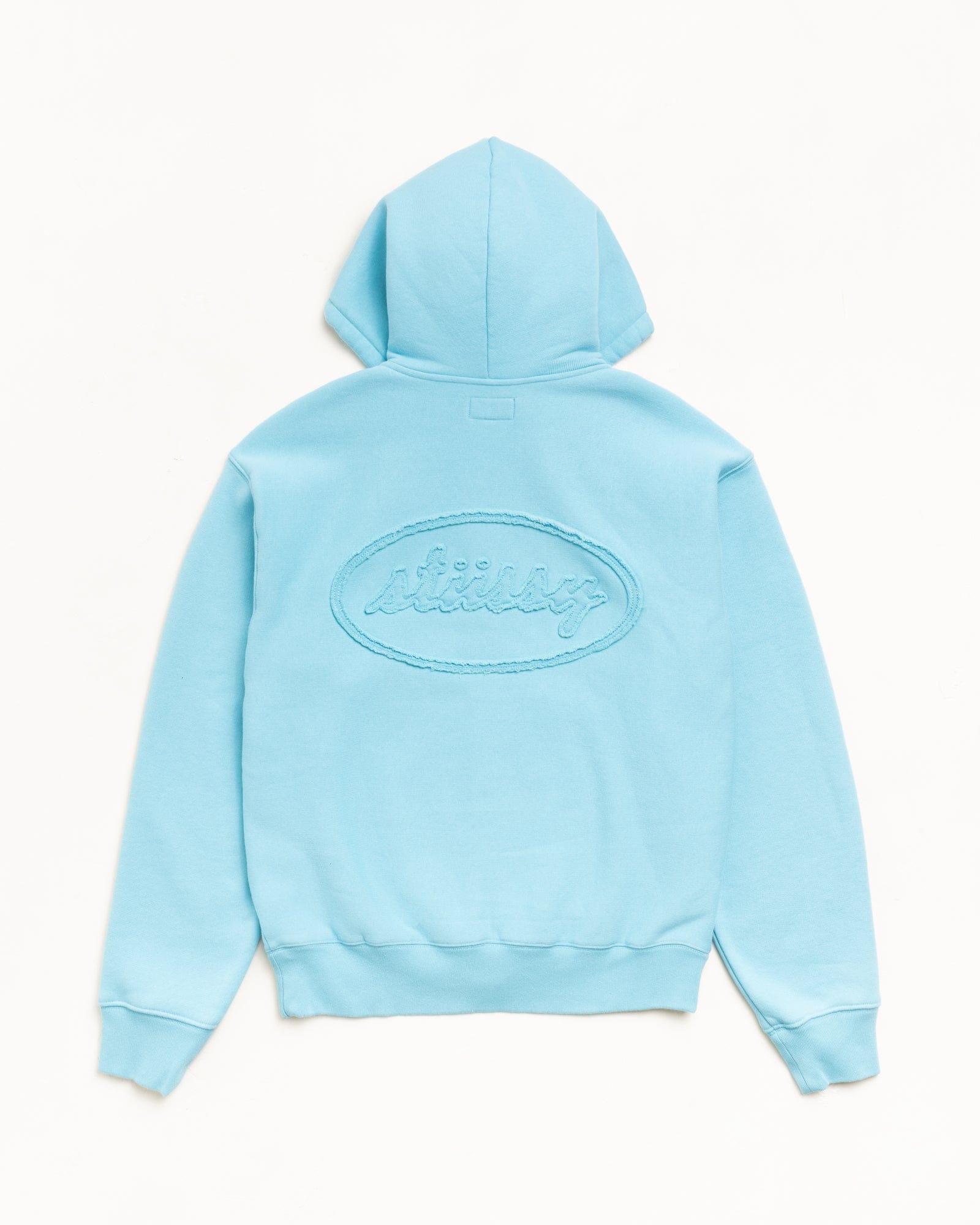 Stüssy - Men's Cursive Applique Zip Hood - (Aqua)