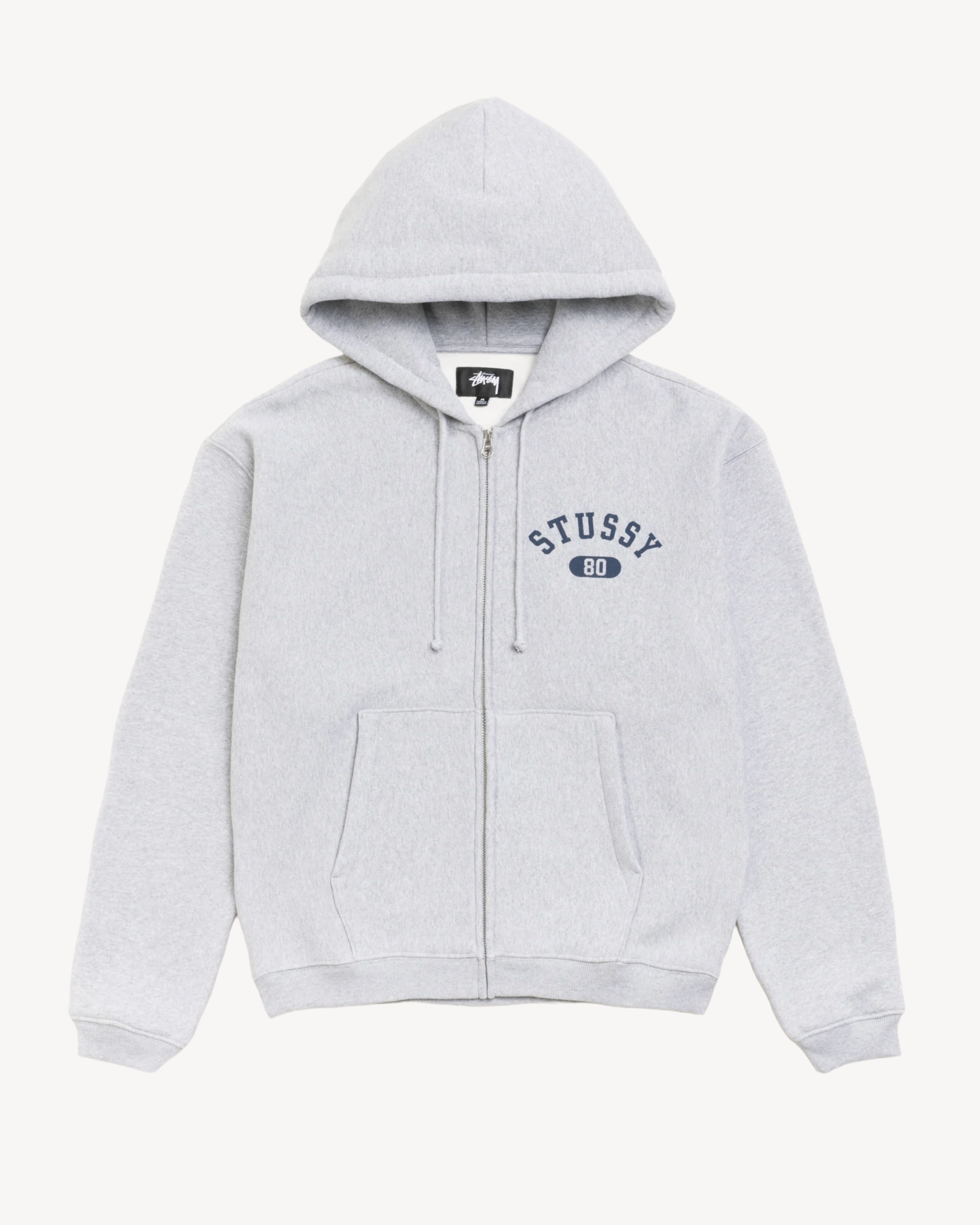Stüssy - Men's Varsity Zip Hood - (Grey Heather)