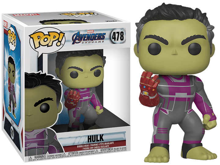 Funko Pop! Hulk 6 - inch, Gauntlet, Endgame 478 Vinyl Figure