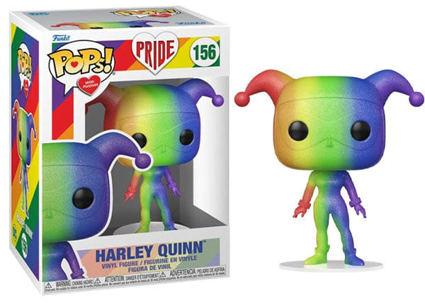 Funko Pop! Harley Quinn Rainbow, Batman 156 Vinyl Figure in PopShield Protector