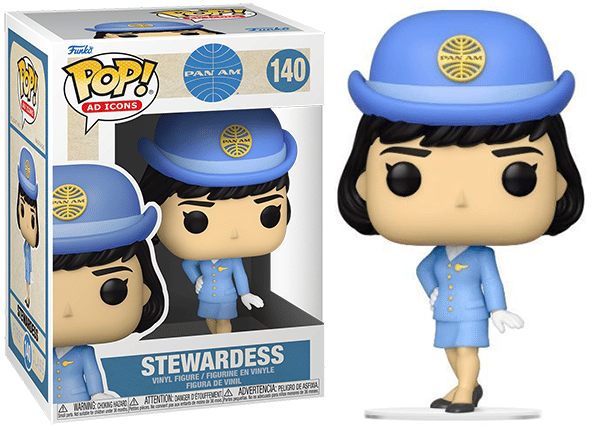 Funko Pop! Stewardess Pan Am, Ad Icons 140 Vinyl Figure in PopShield Protector