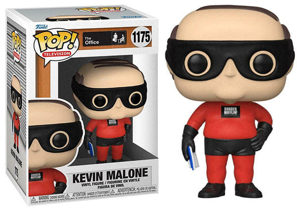 Funko Pop! Kevin Malone Dunder Mifflin Super Hero, The Office 1175 Vinyl Figure in PopShield Protector