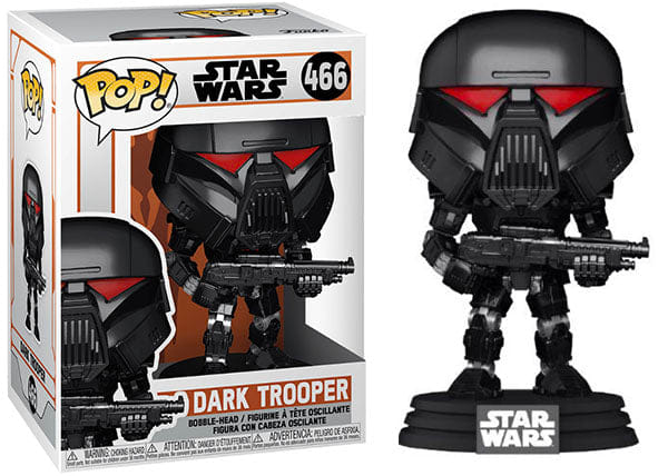 Funko Pop! Dark Trooper Mandalorian 466 Vinyl Figure in PopShield Protector