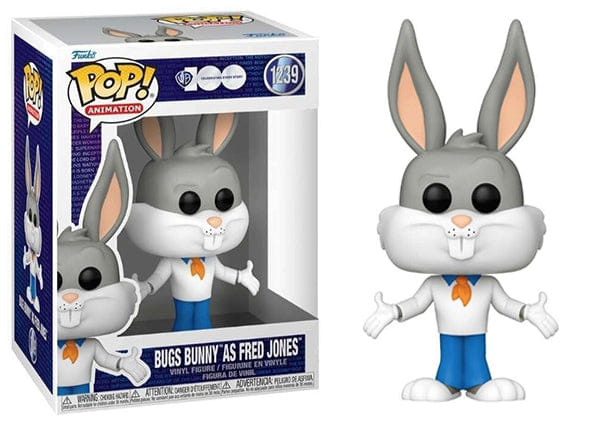 Funko Pop! Bugs Bunny as Fred Jones Looney Tunes 1239 Vinyl Figure in PopShield Protector