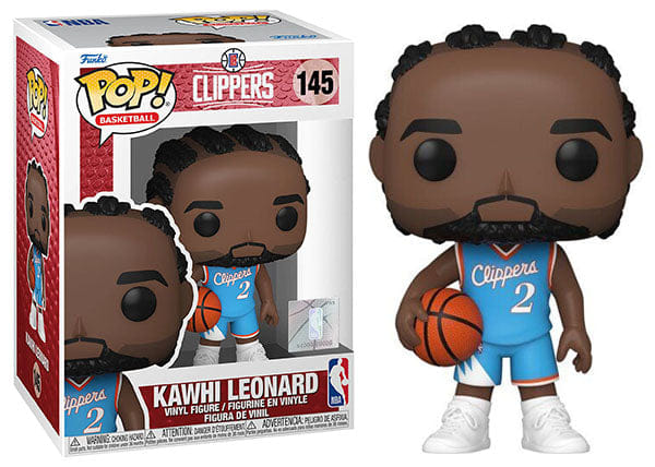 Funko Pop! Kawhi Leonard Blue, Los Angeles Clippers, NBA 145 Vinyl Figure in PopShield Protector