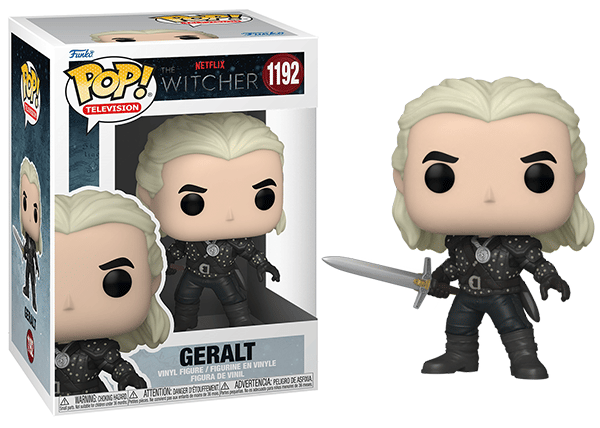 Funko Pop! Geralt Netflix The Witcher 1192 Vinyl Figure in PopShield Protector