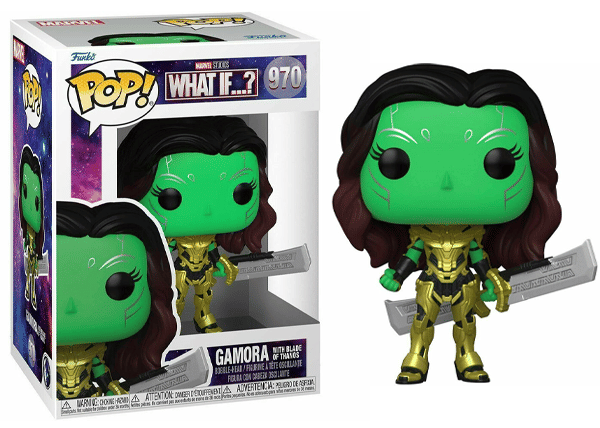 Funko Pop! Gamora w/ Blade of Thanos What If...? 970 Vinyl Figure in PopShield Protector
