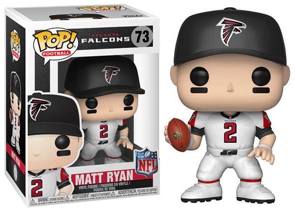 Funko Pop! Matt Ryan White Jersey, Atlanta Falcons, NFL 73 Vinyl Figure in PopShield Protector