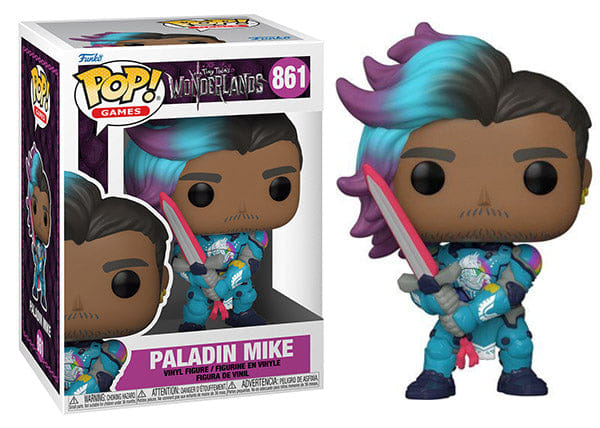 Funko Pop! Paladin Mike Tiny Tina's Wonderlands 861 Vinyl Figure in PopShield Protector
