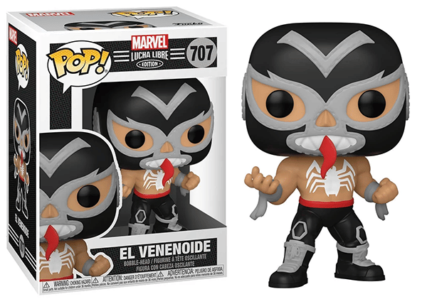 Funko Pop! El Venenoide Marvel Lucha Libre 707 Vinyl Figure in PopShield Protector