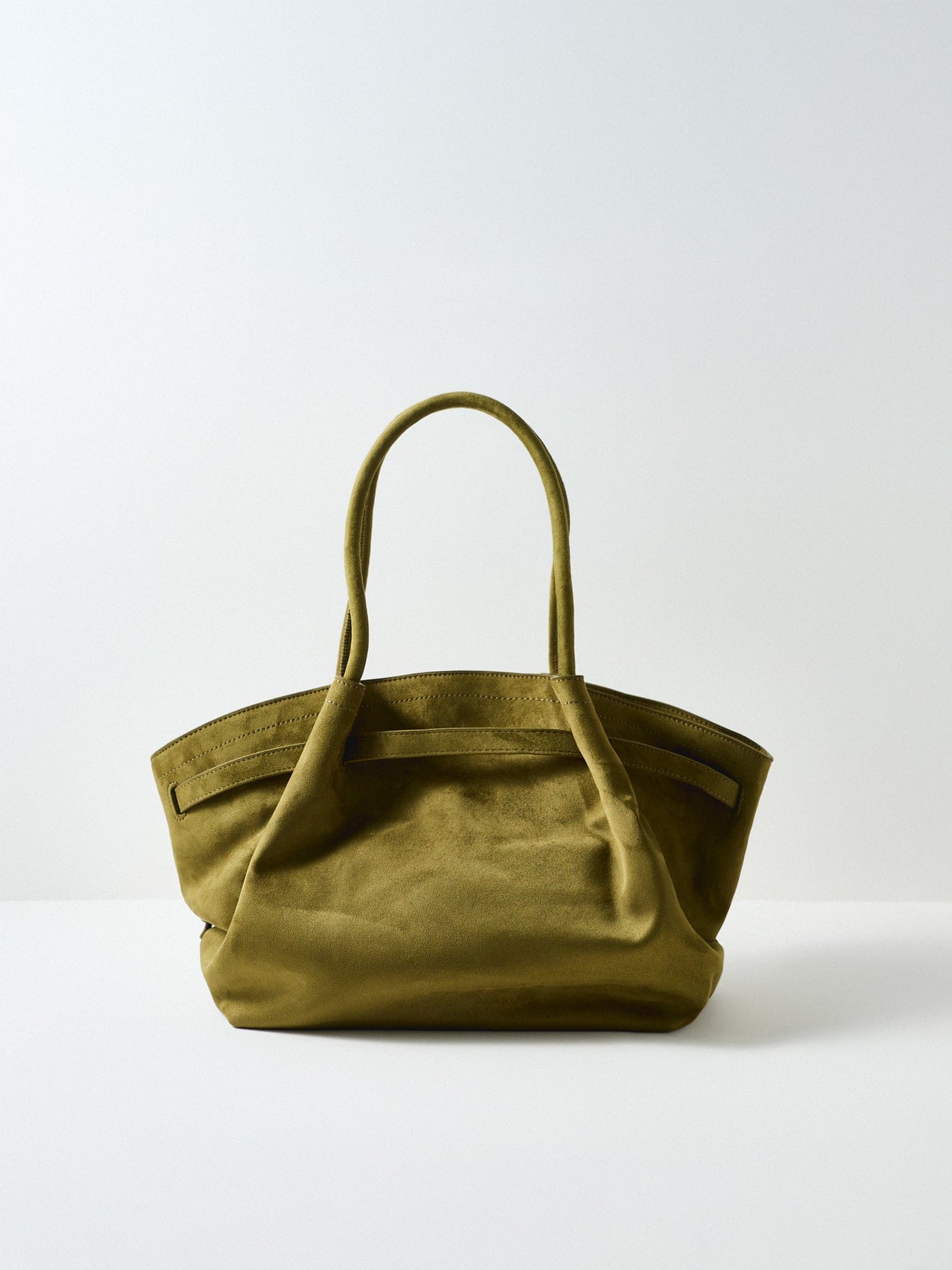 JW PEI Hana Medium Faux Suede Tote Bag Green