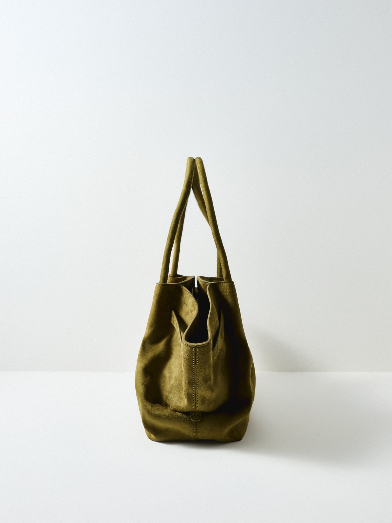 JW PEI Hana Medium Faux Suede Tote Bag Green