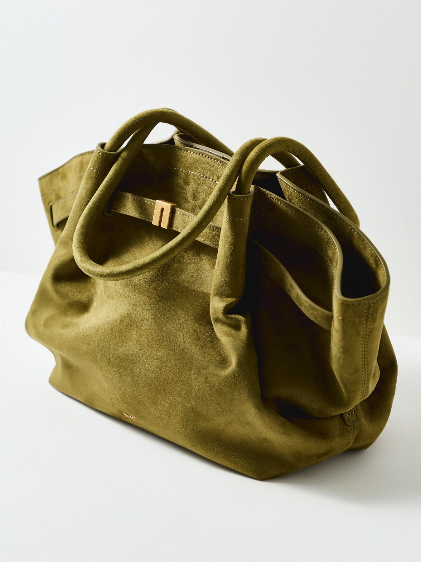 JW PEI Hana Medium Faux Suede Tote Bag Green