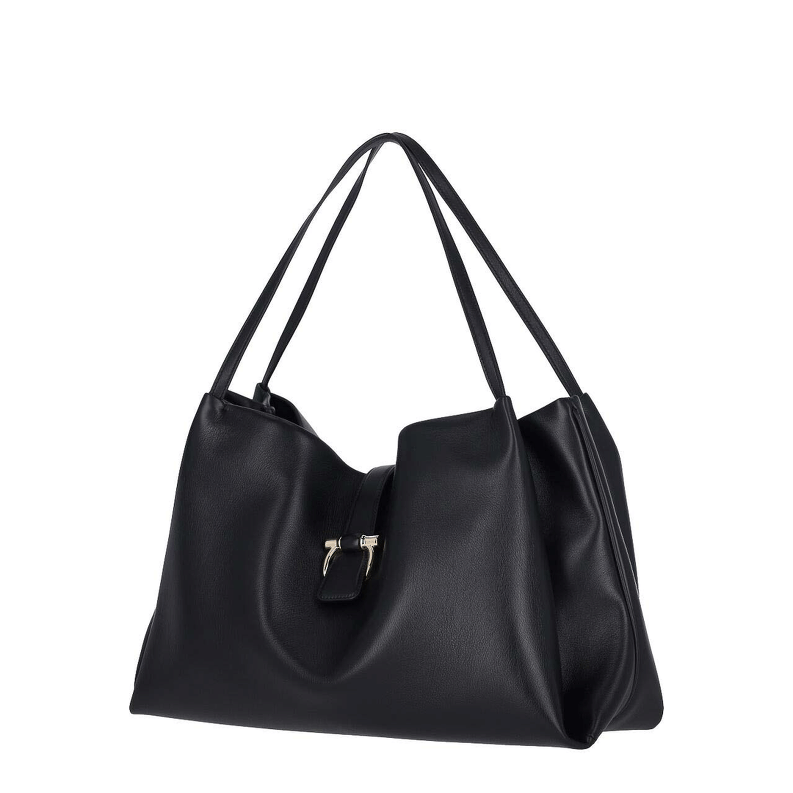 Ferragamo Leather Tote Bag - Black