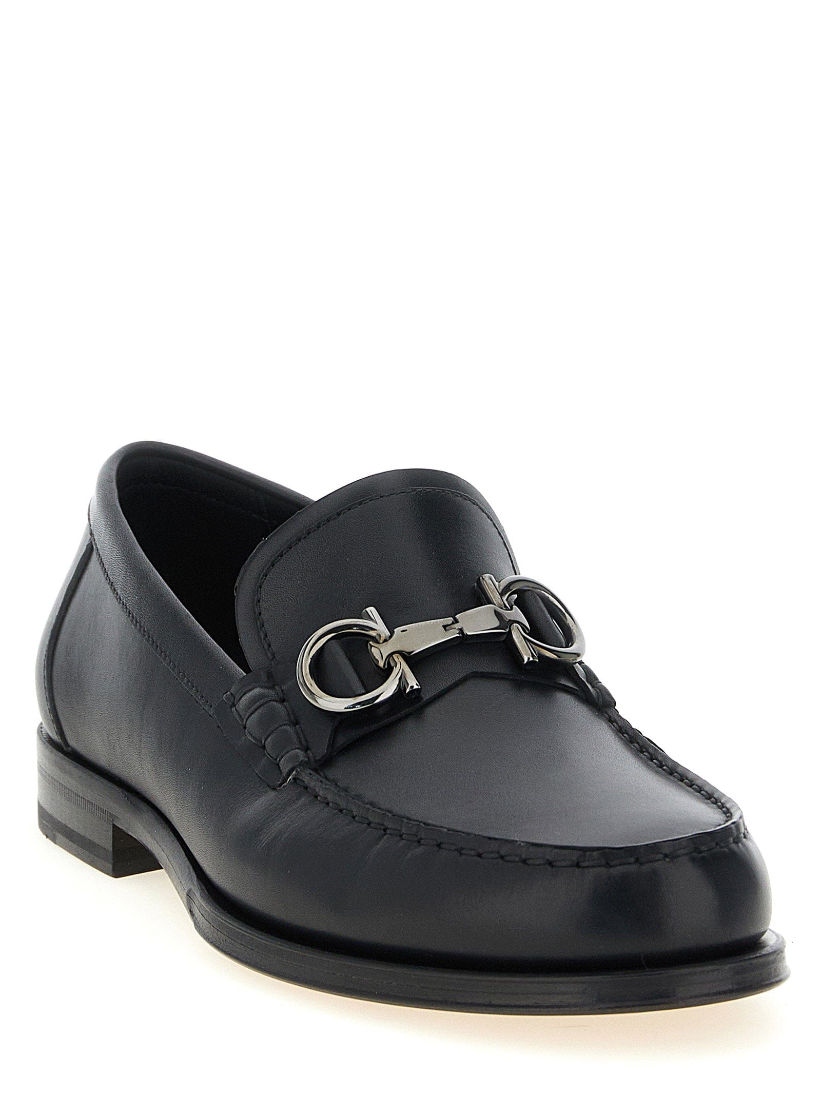 Ferragamo Teatro Loafer — Black