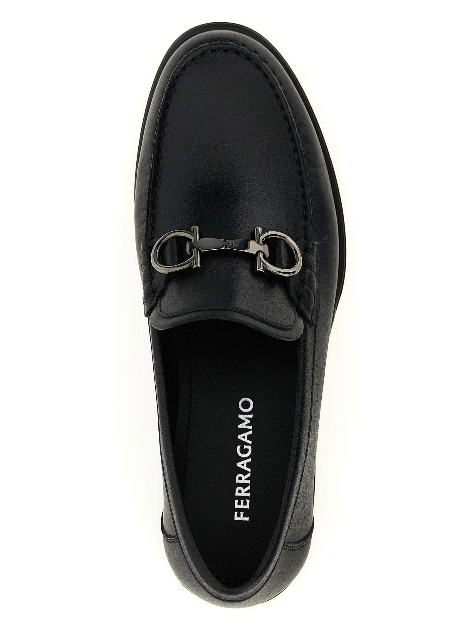 Ferragamo Teatro Loafer — Black