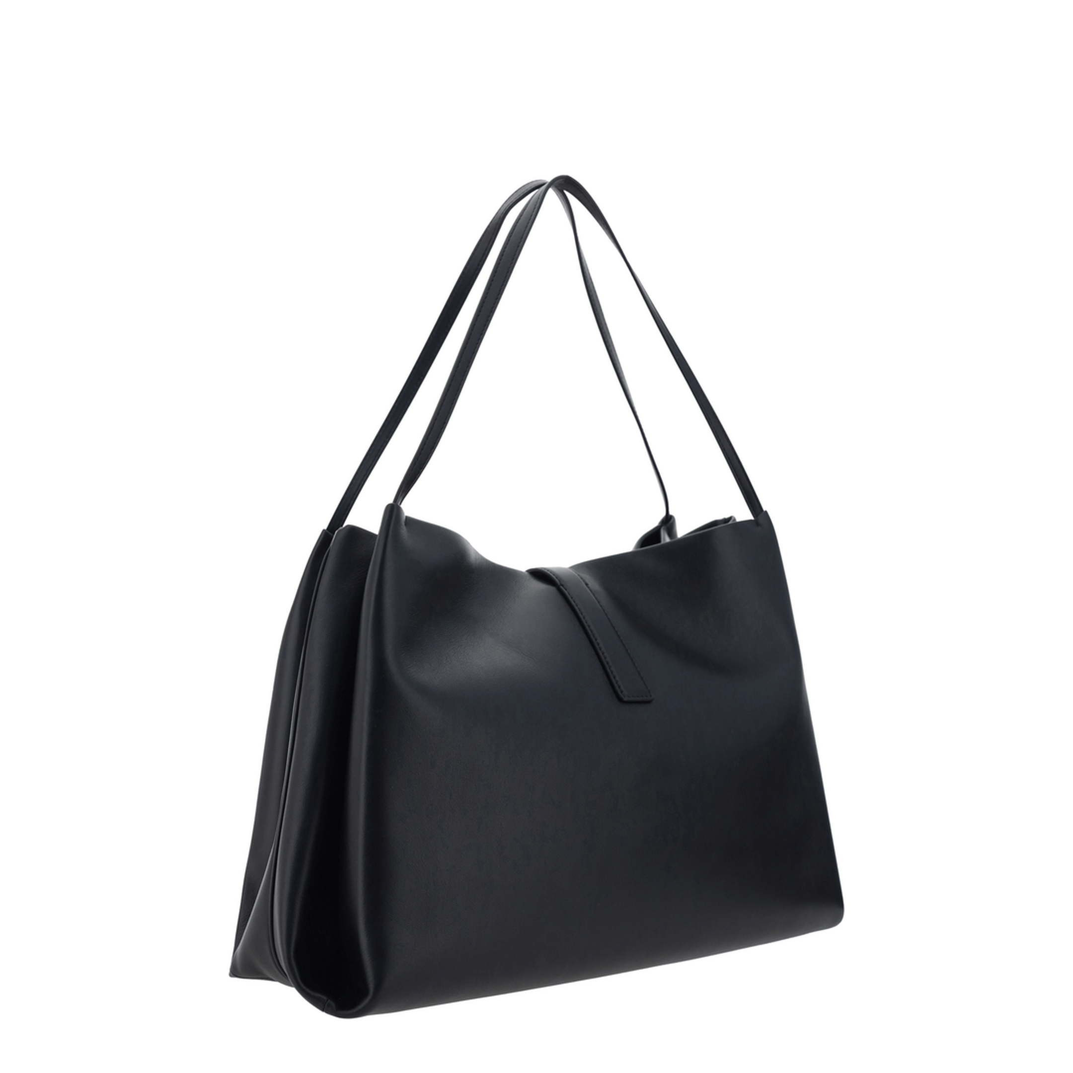 Ferragamo Mia Large Calfskin Tote - Black