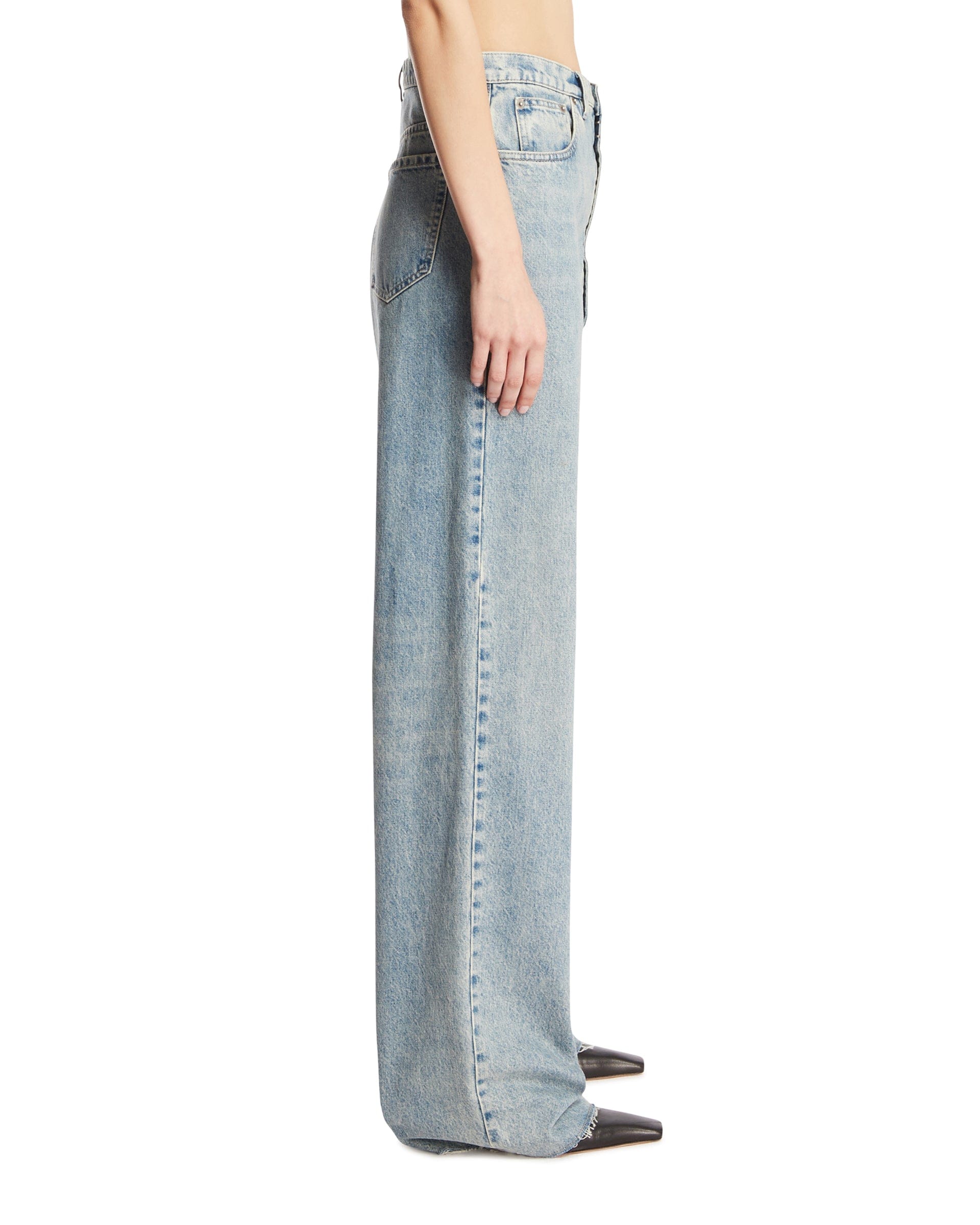 Maison Margiela Jeans A Gamba Ampia Blu