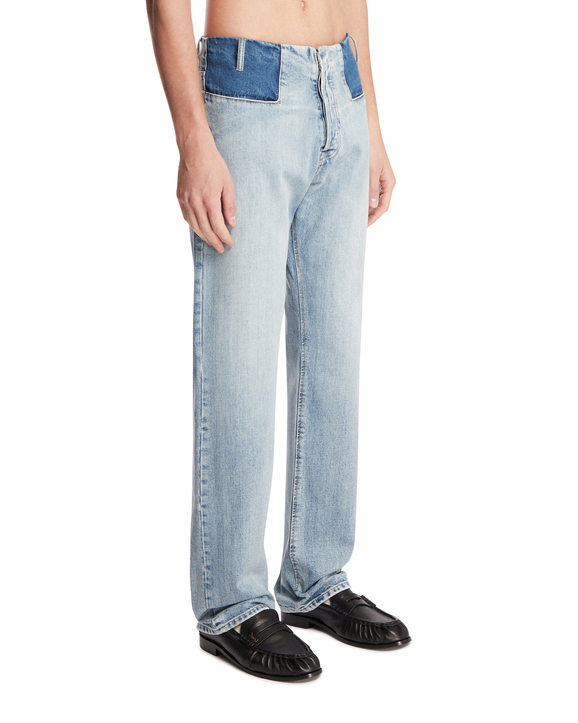 Maison Margiela Jeans A Gamba Dritta Blu