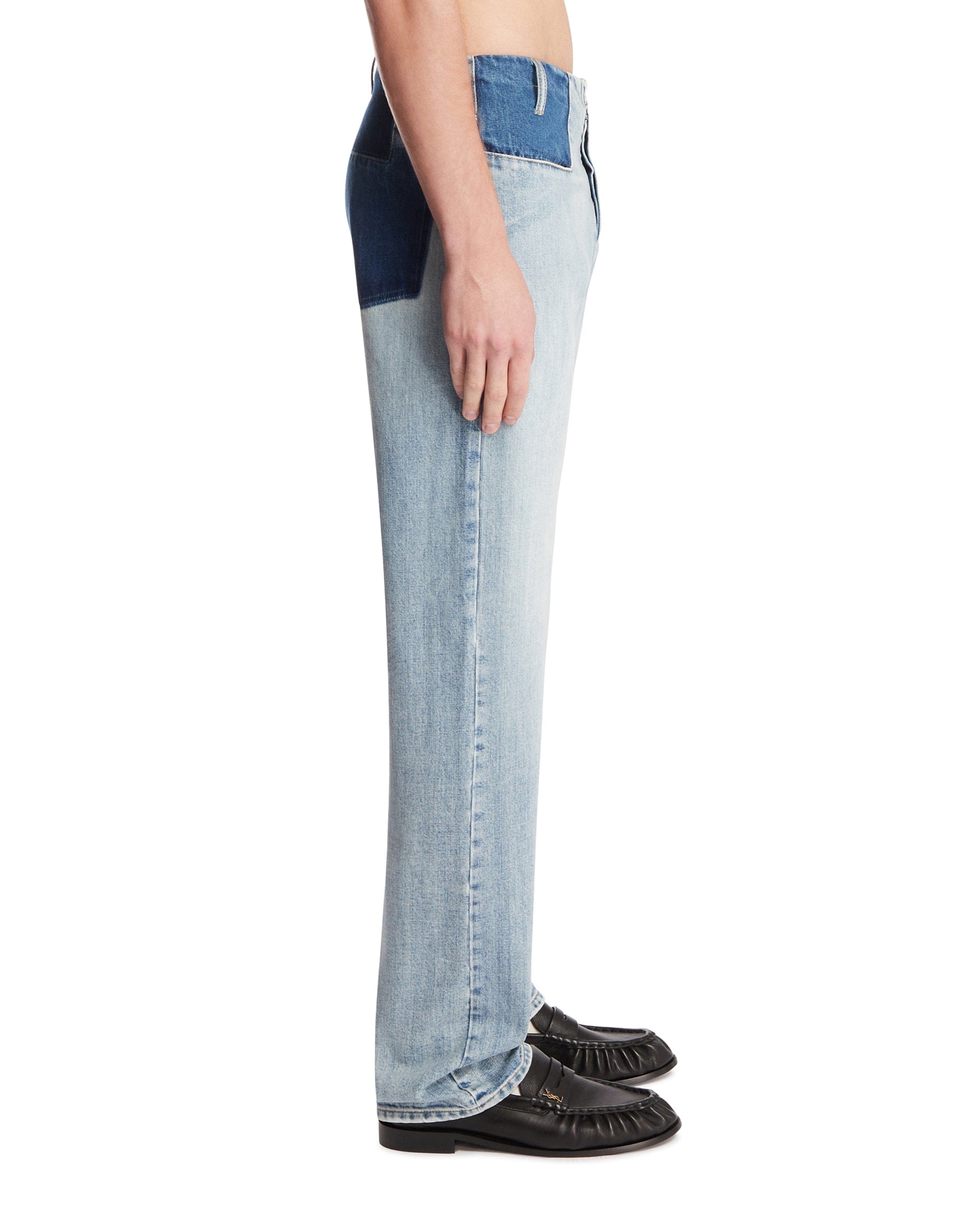 Maison Margiela Jeans A Gamba Dritta Blu