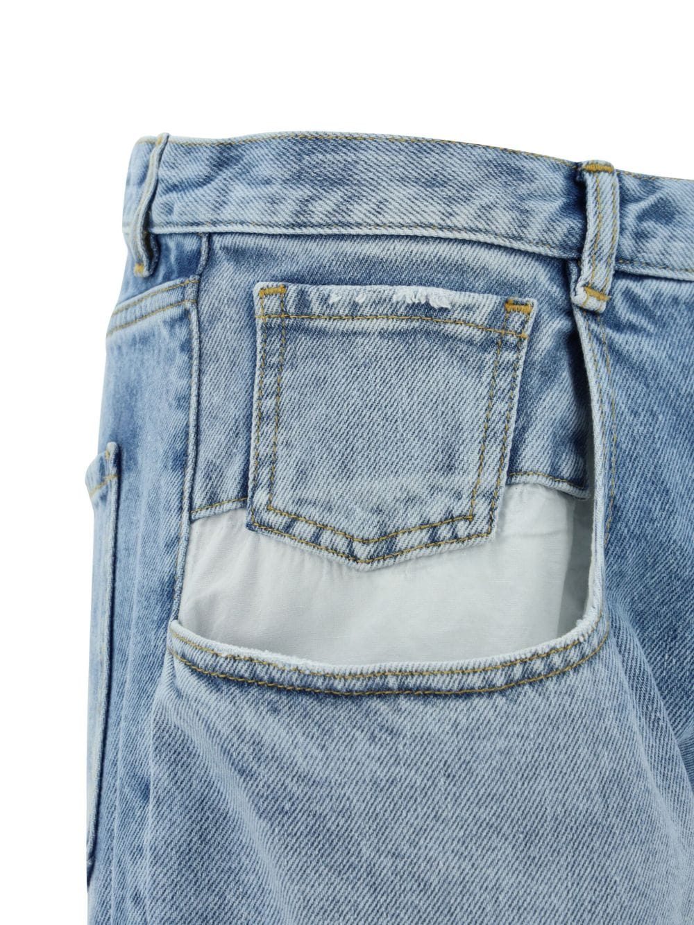 Maison Margiela Oversized - Pocket Denim Jeans — Light Blue