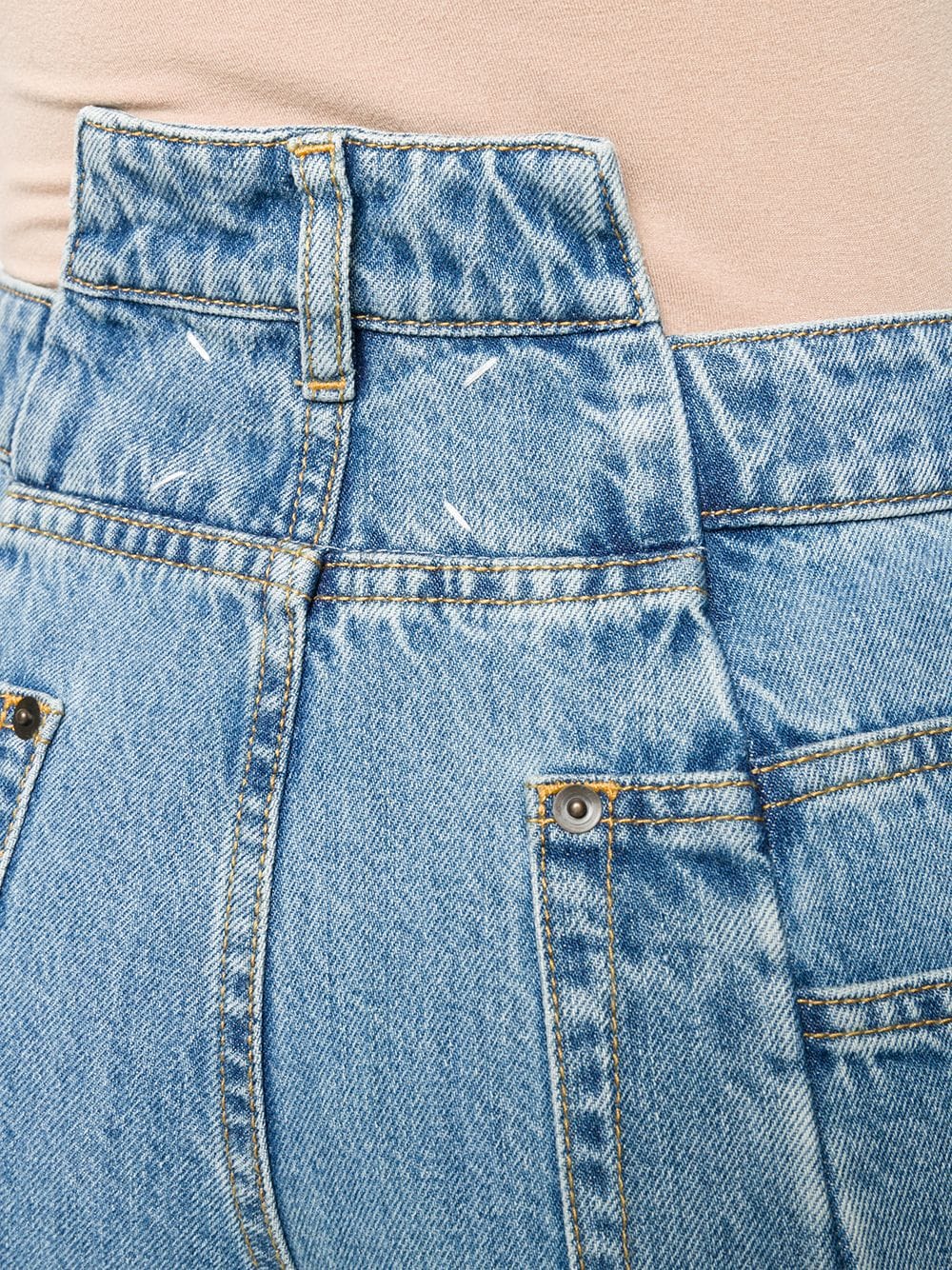 Maison Margiela Wide - Leg Denim Jeans — light blue